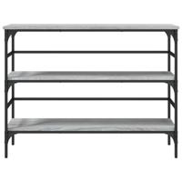 Wandtafel 100x32x75 cm bewerkt hout grijs sonoma eikenkleurig - thumbnail