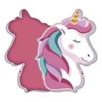 Arditex kussen Unicorn meisjes 40 x 29 cm Polyester roze/wit - thumbnail