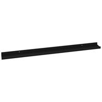 VidaXL Wandschappen 2 st 100x9x3 cm zwart - thumbnail