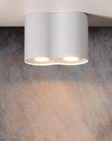 Lucide TUBE - Plafondspot - 2xGU10 - Wit - thumbnail