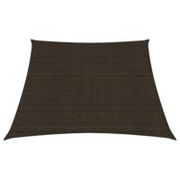 VidaXL Zonnezeil 160 g/m² 3/4x2 m hdpe bruin - thumbnail
