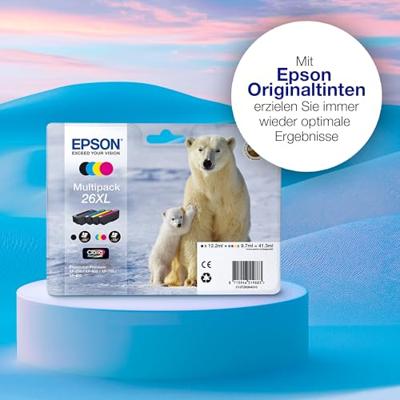 Epson inktcartridge 26XL, 500 pagina&apos;s, OEM C13T26214012, zwart - thumbnail