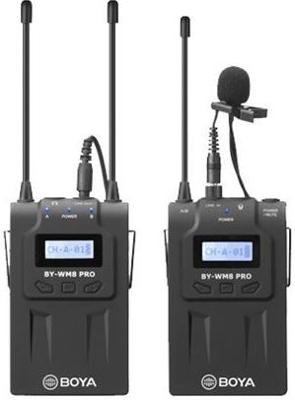 Boya uhf duo lavalier microfoon draadloos by-wm8 pro-k1