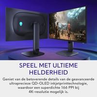 Alienware 27 Gaming Monitor - AW2725Q, 4K UHD (3840x2160), 240Hz, QD OLED, 0.03ms, NVIDIA G-SYNC Compatible, AMD FreeSync Premium Pro, HDR True Black 400, Dolby Vision, USB-C, 3 Jaar Garantie - thumbnail