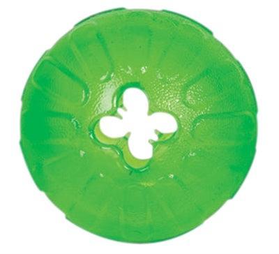 STARMARK VOERBAL TREAT DISPENSING CHEW BALL MEDIUM 7X7X7 CM STARMARK VOERBAL TREAT DISPENSING CHEW BALL MEDIUM 7X7X7 CM