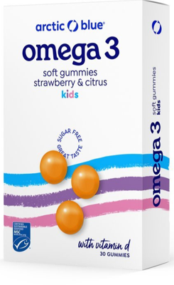 Arctic Blue Omega 3 DHA, EPA en vitamine D 30 Gummies
