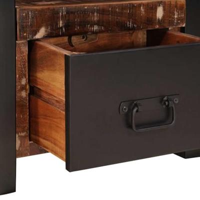 VidaXL Kledinghouder met lade multikleur massief gerecycled hout