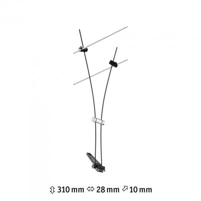 Paulmann 12V-kabelsysteem lamp GU5.3 Zwart (mat)