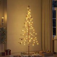 Houten kerstboom met standaard Bruin 210 cm Bamboe - thumbnail