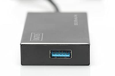 Digitus DA-70240-1 interface hub USB 3.2 Gen 1 (3.1 Gen 1) Type-A 5000 Mbit/s Zwart