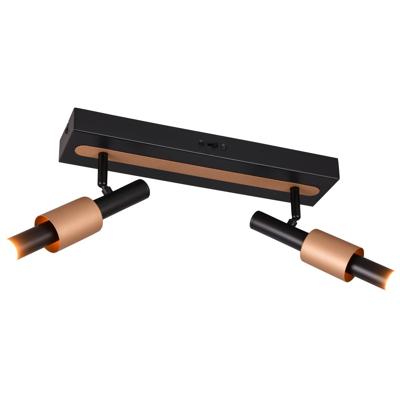 LED Plafondspot - Trio Select Ikaris - 2 Lichtpunten van 4.5 Watt - Dimbaar - Aanpasbare Lichtkleur - IP20 - Mat Zwart - Metaal