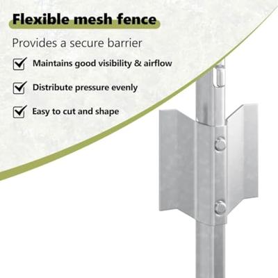 VidaXL Afrasteringspaal 22 pcs zilver 140 cm staal