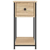 Nachtkastjes 2 st 30x60x60 cm bewerkt hout sonoma eikenkleurig - thumbnail