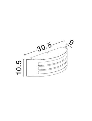 Lyora WandlampZenith roestbruin - 713114