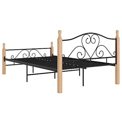 Bedframe metaal zwart 120x200 cm