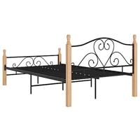 Bedframe metaal zwart 120x200 cm - thumbnail