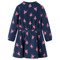 Kinderjurk ballerinaprint 92 blauw - thumbnail