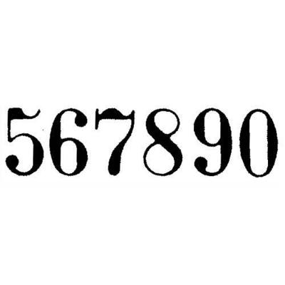 Trodat nummerstempel 5756/M, metaal, zwarte inkt