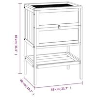 Hamsterkooi 55x40x80 cm massief vurenhout - thumbnail