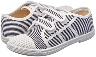 Canvas meisjes sportschoenen Clory LES TROPEZIENNES® BY M. BELARBI gestreept marineblauw - thumbnail