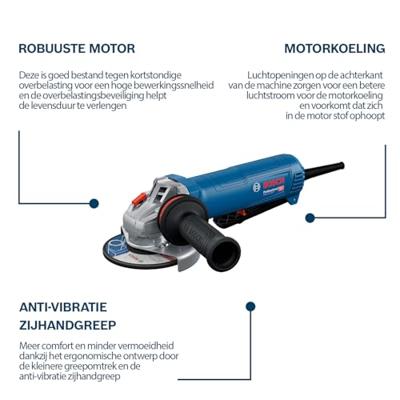 Bosch Professional GWS 12-125 P 06013A6200 Haakse slijper