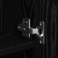 Hoge kast 2 pcs Zwart Eiken 70 x 42,5 x 185 cm - thumbnail