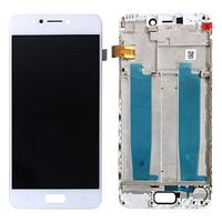 LCD-scherm en digitizer volledige montage met frame voor ASUS Zenfone 4 Max ZC520KL X00HD (wit) - thumbnail