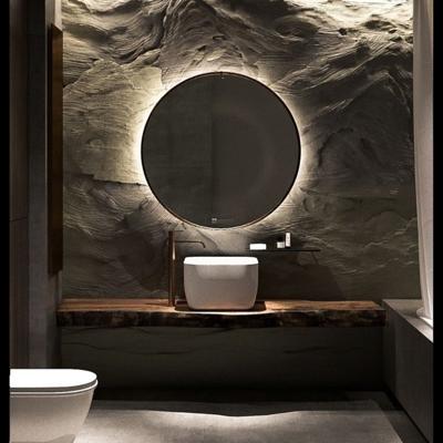 Badkamerspiegel Rond Martens & Meijer Miami Beach 120 cm Zwart Incl Indirecte Verlichting & Verwarming Badkamerspiegel Rond Martens & Meijer Miami Beach 120 cm Zwart Incl Indirecte Verlichting & Verwarming