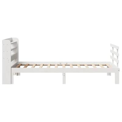Bedframe met hoofdeinde zonder matras 90x190 cm wit