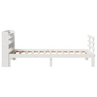 Bedframe met hoofdeinde zonder matras 90x190 cm wit - thumbnail
