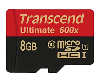 Transcend Ultimate (600x) microSDHC-kaart Industrial 8 GB Class 10, UHS-I Incl. SD-adapter