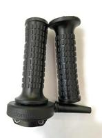 Domino gasgreep set "vintage" throttle grips alu chr vint gheprad - thumbnail