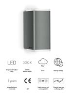Steinel L 930 ANT 078713 LED-buitenlamp (wand) LED LED vast ingebouwd 9.3 W Antraciet - thumbnail