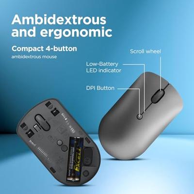 Lenovo 540 muis Ambidextrous RF Draadloos Optisch 2400 DPI