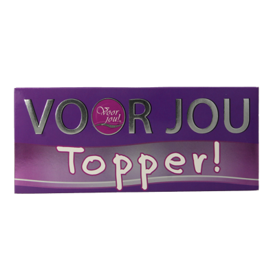 Voor Jou! Wensreep topper 70 Gram