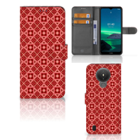 Nokia 1.4 | Telefoon Hoesje | Batik Rood - thumbnail