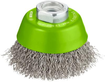 Bosch Accessoires Komstaalborstel, roestvrij 65 mm, 0,3 mm, 12500 U/ min, 14 1st - 2608622061 Bosch Accessoires Komstaalborstel, roestvrij 65 mm, 0,3 mm, 12500 U/ min, 14 1st - 2608622061