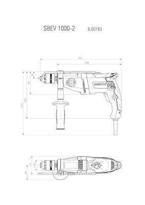 Metabo SBEV 1000-2 Klopboormachine | 1010w - 600783500 - thumbnail