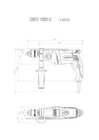Metabo SBEV 1000-2 Klopboormachine 2 snelheden 1010 W Incl. koffer - thumbnail