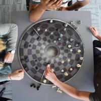 Schaakbord XL voor 3 Personen - Chess for Three - thumbnail