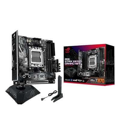 Asus ROG STRIX X870-I Gaming WIFI (AM5) Moederbord Socket AMD AM5 Vormfactor ATX Moederbord chipset AMD® X870 Asus ROG STRIX X870-I Gaming WIFI (AM5) Moederbord Socket AMD AM5 Vormfactor ATX Moederbord chipset AMD® X870