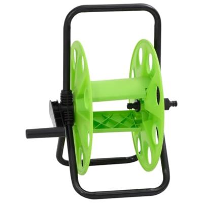 VidaXL Slanghaspel voor 45 m 1/2" slang vrijstaand staal groen