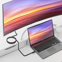 AISENS - A107-0707 - USB 3.2 Gen1 5Gbps 4K @60Hz 3A 60W E-Marker, Type USB-C/M-USB-C/M, zwart, 5.0M - thumbnail