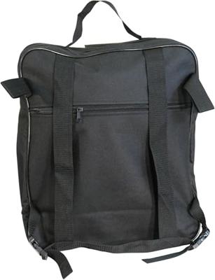 Rolstoeltas met krukhouder | Verschillende opbergvakken | Zwart | Nylon | Rolstoeltassen | VA132SS