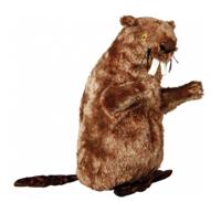 TRIXIE PLUCHE BEVER MET DIERENGELUID 40 CM 2 ST - thumbnail