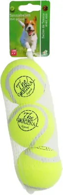 Boon hondenspeelgoed tennisbal squeak m geel net a 3 stuks Boon hondenspeelgoed tennisbal squeak m geel net a 3 stuks