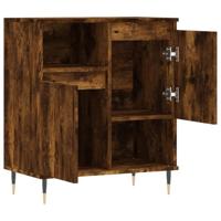 Dressoir 60x35x70 cm bewerkt hout gerookt eikenkleurig - thumbnail