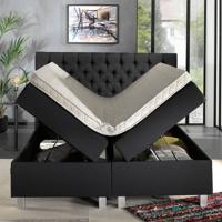 Dreamhouse - Urus Boxspring met opbergruimte - Antraciet - 140 x 200 / zonder montage - thumbnail