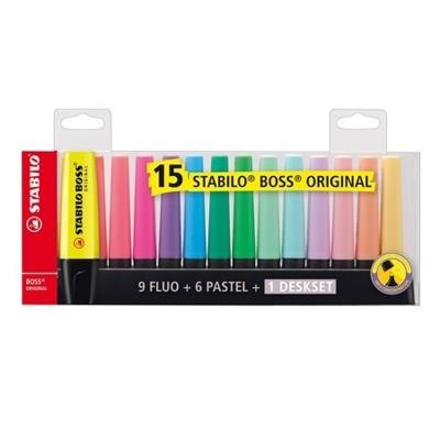 Stabilo boss deskset, 15st. - thumbnail