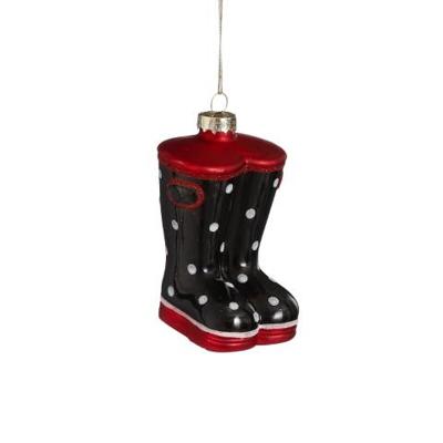 Ornament laars zwart l5xb7,5xh5cm Kerst House of Seasons - House of seasons Ornament laars zwart l5xb7,5xh5cm Kerst House of Seasons - House of seasons